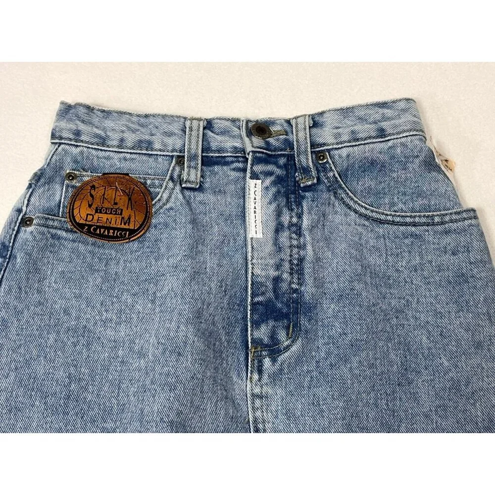 Vintage Z Cavaricci Denim Skirt NWT Womens 24 Made USA 90s Deadstock - Picture 2 of 15